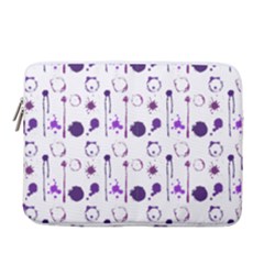 Liquid Splash Pattern Stroke Drip 14  Vertical Laptop Sleeve Case With Pocket by Perong