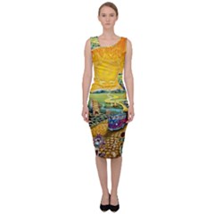 Grateful Dead Golden Road Sleeveless Pencil Dress by Bedest