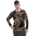 Fantasy Dragon Pentagram Men s Pique Long Sleeve T-Shirt View1