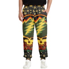 Grateful Dead Steal Your Face Deadhead Hippie Logo Music Men s Elastic Waist Pants by Perong