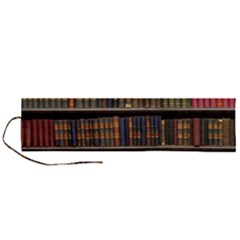 Library Book Roll Up Canvas Pencil Holder (l) by Perong