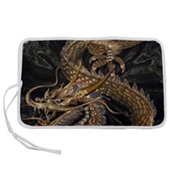 Japanese Dragon Pentagram Pen Storage Case (s) by Perong