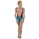 Nature Water Wave Architecture High Leg Strappy Swimsuit View2