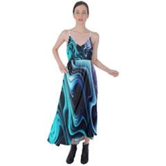 Nature Water Wave Architecture Tie Back Maxi Dress by Salmanaz77