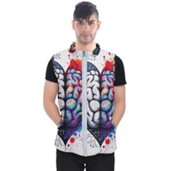 Brain Heart Math Men s Puffer Vest by Salmanaz77