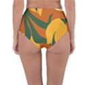 Lemon Citrus Fruit Summer Painting Drawing Reversible High-Waist Bikini Bottoms View2