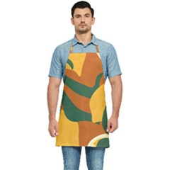 Lemon Citrus Fruit Summer Painting Drawing Kitchen Apron by Grandong