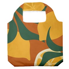 Lemon Citrus Fruit Summer Painting Drawing Premium Foldable Grocery Recycle Bag by Grandong