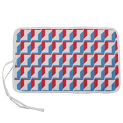 Fabric Geometric Pattern Background Pen Storage Case (m) by Salmanaz77