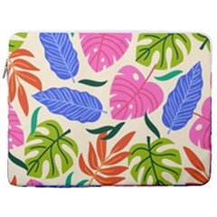 Tropical Sheets Summer Beach 17  Vertical Laptop Sleeve Case With Pocket by Paksenen