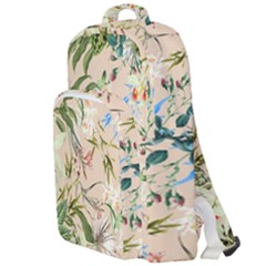 Textile Fabric Tropical Double Compartment Backpack by Paksenen