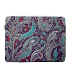 Seamless Pattern Paisley Decorative 15  Vertical Laptop Sleeve Case With Pocket by Paksenen