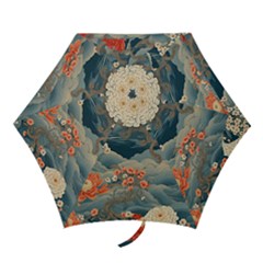 Seamless Pattern Chinoiserie Flowers Mini Folding Umbrellas by Paksenen