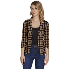 Olimedblk Women s One-button 3/4 Sleeve Short Jacket by snowwhitegirl