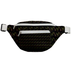 Fern Pattern 2 Black Fanny Pack by snowwhitegirl