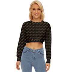 Fern Pattern 2 Black Lightweight Long Sleeve Sweatshirt by snowwhitegirl