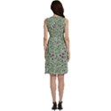 Swirls Foliage Leaves Green Sleeveless Dress With Pocket View4