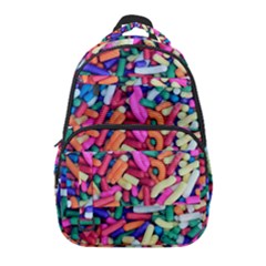 Colorful Candy Texture, Close-up Carry-on Travel Backpack by kyorashop23