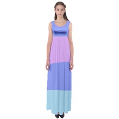 Pastel Colour, Blue, Lilac, Orange, Pastel, Pink, Romance Empire Waist Maxi Dress by kyorashop23