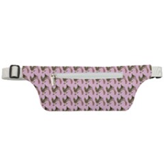 Fern Pattern 2 Pink Active Waist Bag by snowwhitegirl