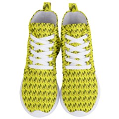 Fern Pattern 2 Yellow Women s Lightweight High Top Sneakers by snowwhitegirl