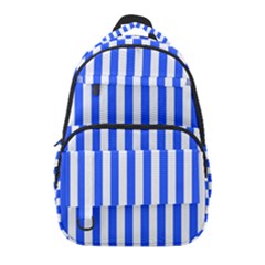 Blue Stripes, Sticker, Stickers Carry-on Travel Backpack by kyorashop23