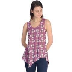 Whimsy Chickens Pattern Sleeveless Tunic by dflcprintsclothing