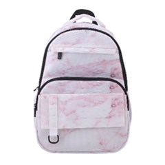 Pink Marble, Gold, Marble, Pattern, Pink, Rose Carry-on Travel Backpack by kyorashop23