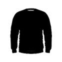 Plain Black Black Kids  Sweatshirt View1