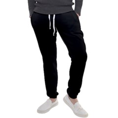 Plain Black Black Men s Jogger Sweatpants by kyorashop23