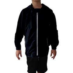 Plain Black Black Kids  Hooded Windbreaker by kyorashop23