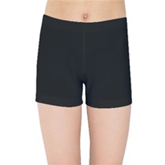 Plain Black Black Kids  Sports Shorts by kyorashop23