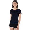 Plain Black Black Back Cut Out Sport T-Shirt View1