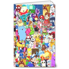 Sticker Art, Brand, Cartoon 8  X 10  Softcover Notebook by kyorashop23