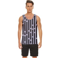 Texture, Stripes, Pattern Men s Wide Collar Tank Top by kyorashop23