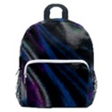 Multicolored abstract dynamic shapes print Kids  Age 5-10 Lightweight School Backpack with Side Pockets View1