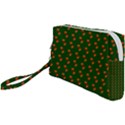 Kawaii Pumpkin Patt Green Wristlet Pouch Bag (Small) View1