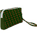 Kawaii Pumpkin Patt Green Wristlet Pouch Bag (Small) View2