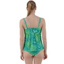 Retro Flower Pattern Design Batik Twist Front Tankini Set View2