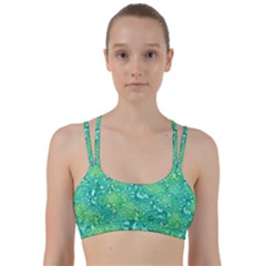 Retro Flower Pattern Design Batik Line Them Up Sports Bra by Posterlux