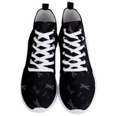 Background Pattern Dragonfly Men s Lightweight High Top Sneakers by Posterlux