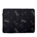 Background Pattern Dragonfly 15  Vertical Laptop Sleeve Case With Pocket View1