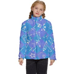 Background Abstract Texture Pattern Kids  Puffer Bubble Jacket Coat by Posterlux