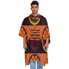 Art Pattern Design Wallpaper Men s Hooded Rain Ponchos by Posterlux