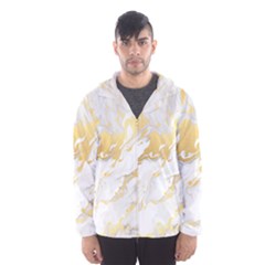 Marble Pattern Men s Hooded Windbreaker by Posterlux