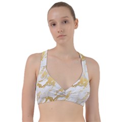 Marble Pattern Sweetheart Sports Bra by Posterlux