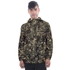 Camouflage Army Survival Uniform Men s Front Pocket Pullover Windbreaker by Posterlux