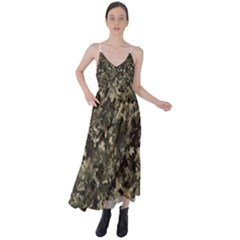 Camouflage Army Survival Uniform Tie Back Maxi Dress by Posterlux