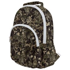 Camouflage Army Survival Uniform Rounded Multi Pocket Backpack by Posterlux