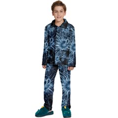 Neurons Brain Cells Structure Kids  Long Sleeve Velvet Pajamas Set by anzea